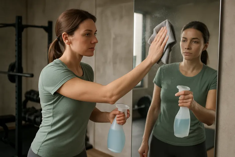 Tips voor het schoonmaken van je fitnessspiegel