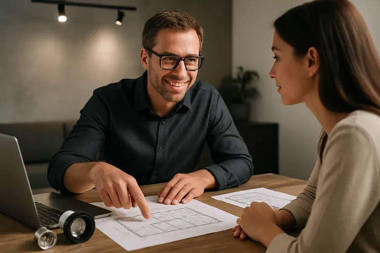 Samenwerken met een lichtadviseur voor het beste resultaat